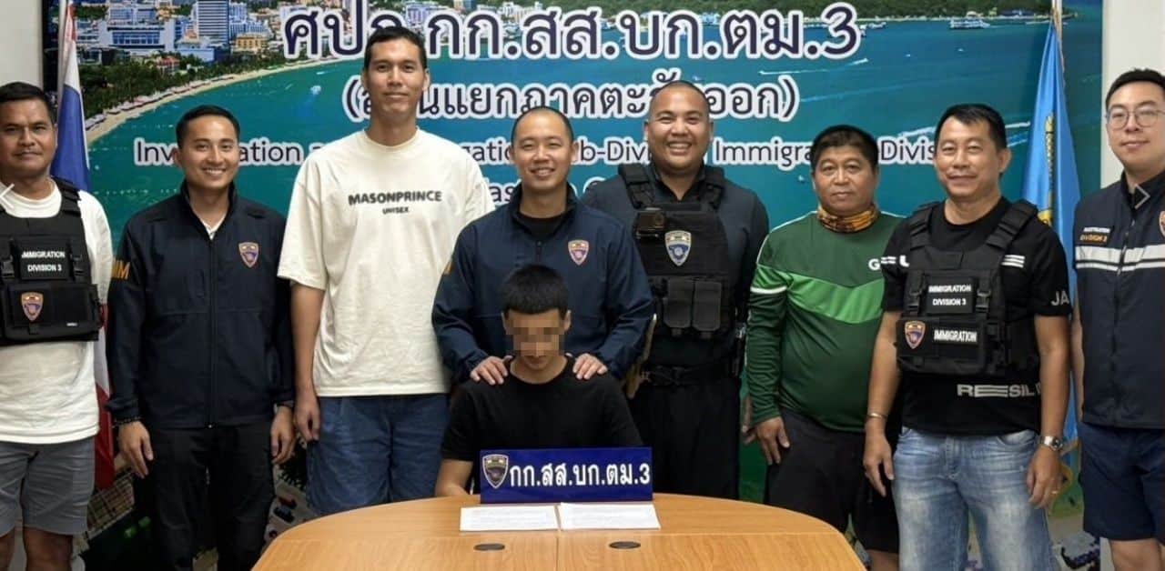 Foreigner hides in Pattaya arrested