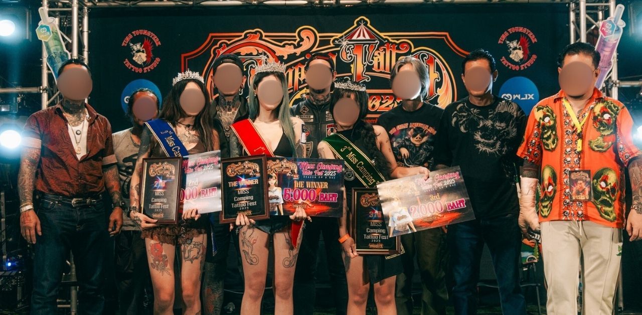 Thai woman criticised for explicit dancing in tattoo contest in Saraburi Thailand