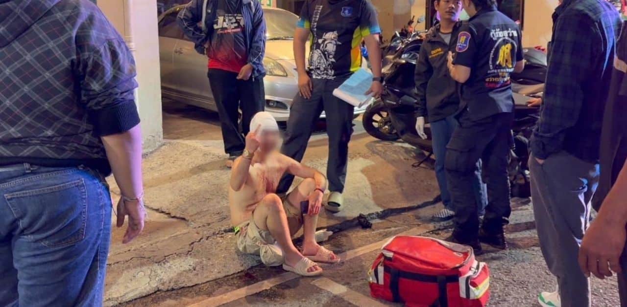 Drunk Russian man injured in Walking Street attack, flips off rescuer | Thaiger