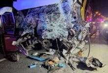 Tour bus slams truck in Khon Kaen, 2 dead and 30 injured | Thaiger