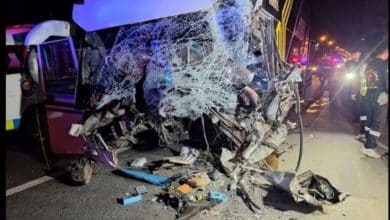 Tour bus slams truck in Khon Kaen, 2 dead and 30 injured | Thaiger