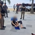 Knife-wielding tourist arrested after Pattaya Beach scare | Thaiger