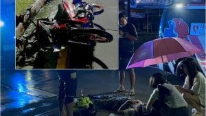 Pattaya biker fights for life after smashing into garbage truck | Thaiger