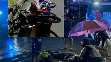 Pattaya biker fights for life after smashing into garbage truck | Thaiger