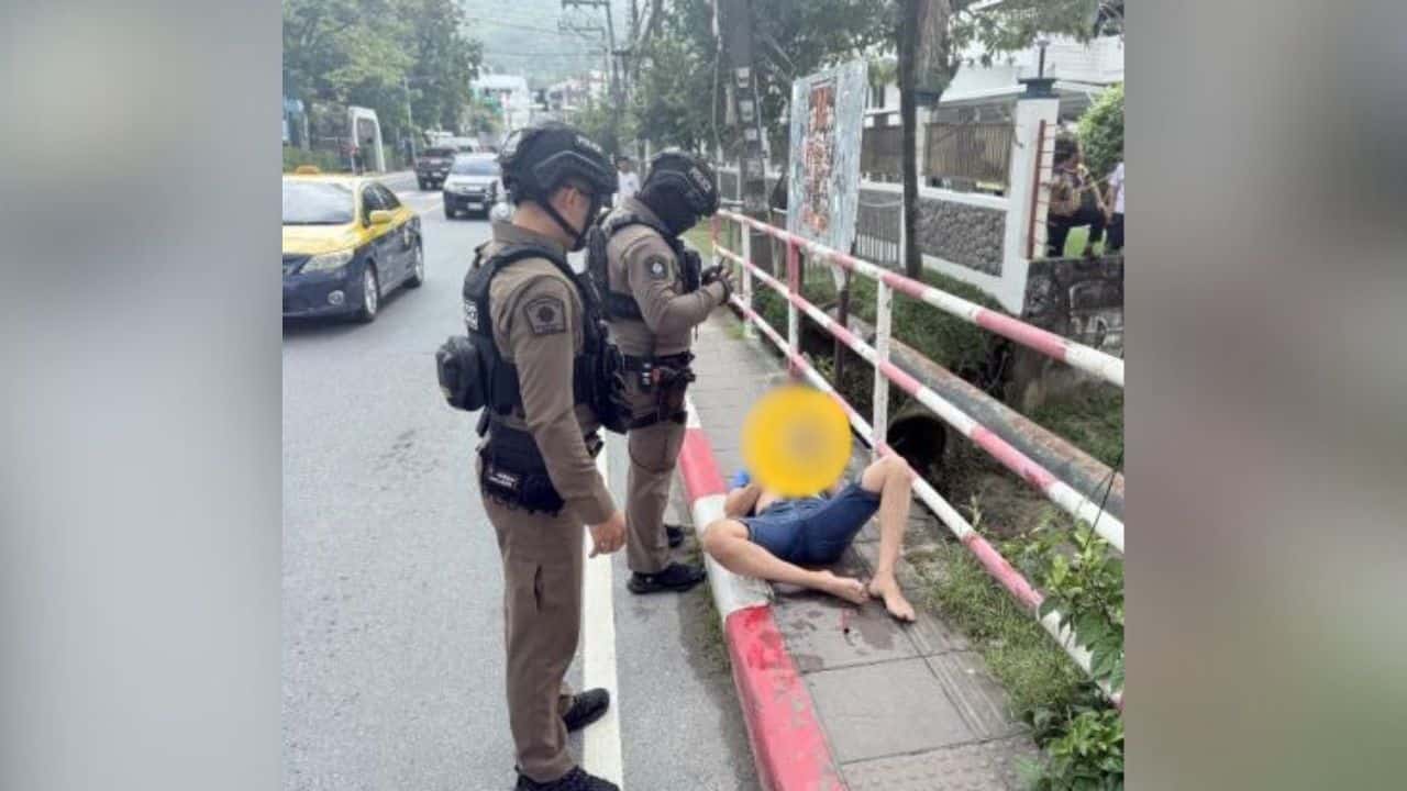 Drunk Russian tourist hauled off Patong street after outburst | Thaiger
