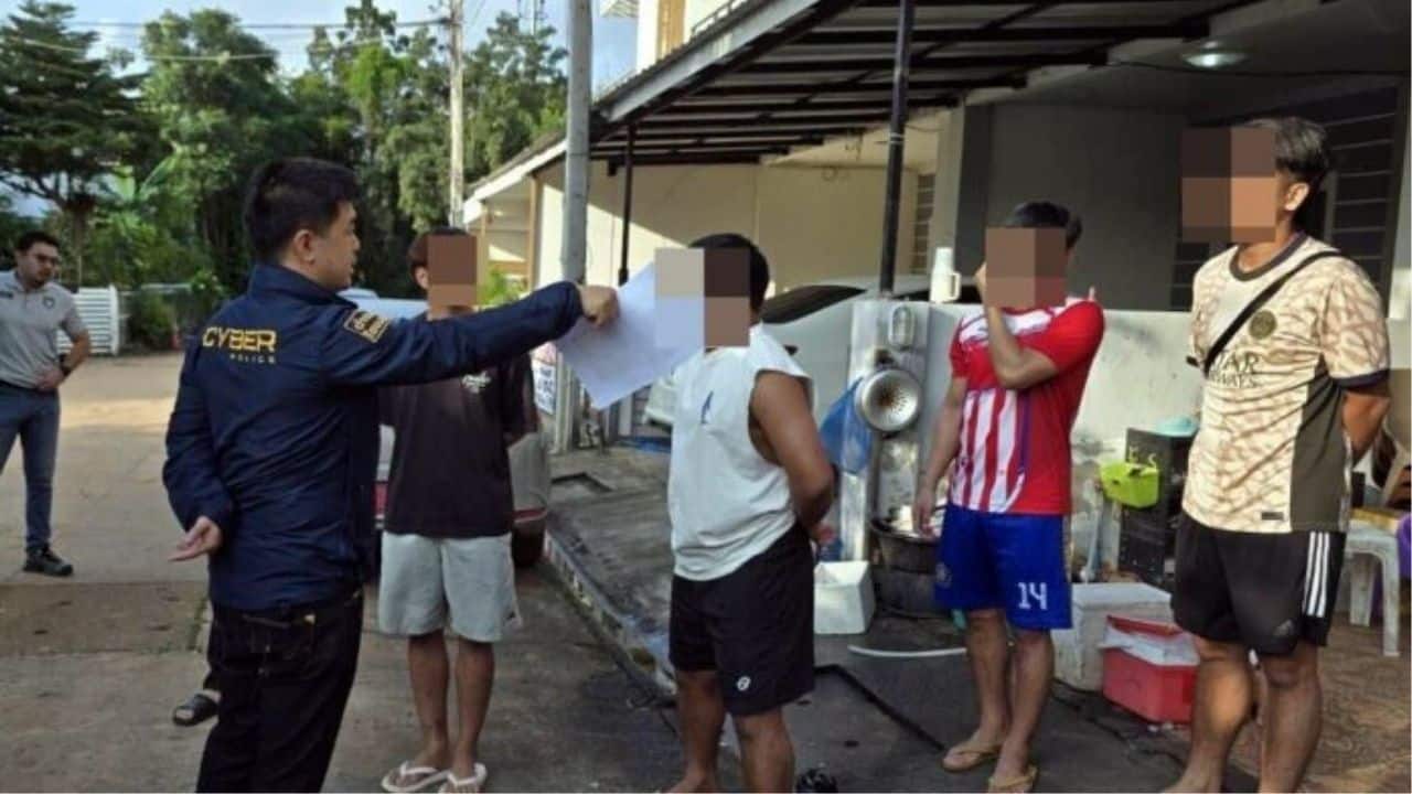 Footballers arrested in Northeast Thailand for online lottery scam | Thaiger