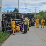 Brake failure kills truck driver in fiery Sri Racha pile-up | Thaiger
