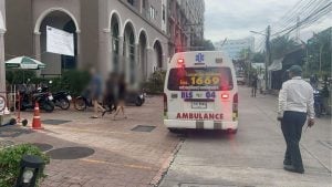 American tourist on drugs leaps from Pattaya condo balcony | Thaiger