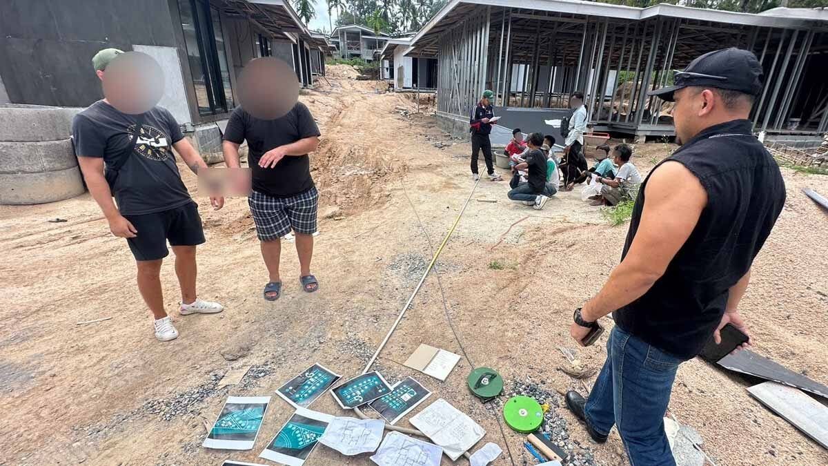 Foreign nationals arrested on Koh Phangan for illegal construction work | Thaiger