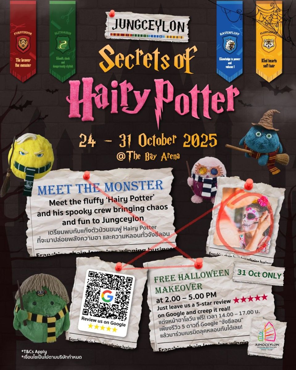 Secrets of Hairy Potter for Halloween. Image via Jungceylon Phuket