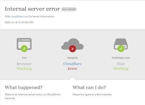 News report covering the impact of Cloudflare's outage on global internet services.
