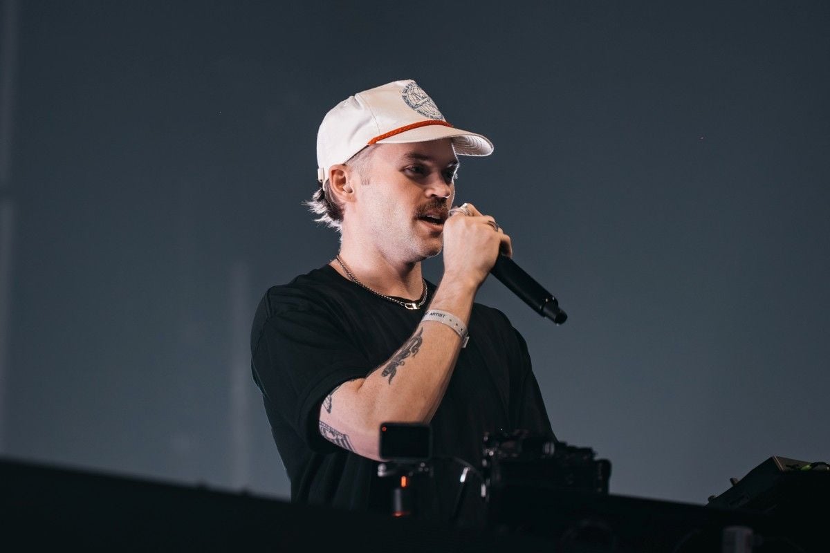 Dom Dolla captivating the audience during his debut at 808 Festival 2025.