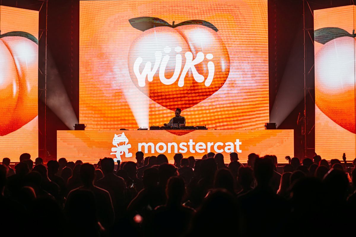Wuki delivering an electrifying performance at the Monstercat Stage.
