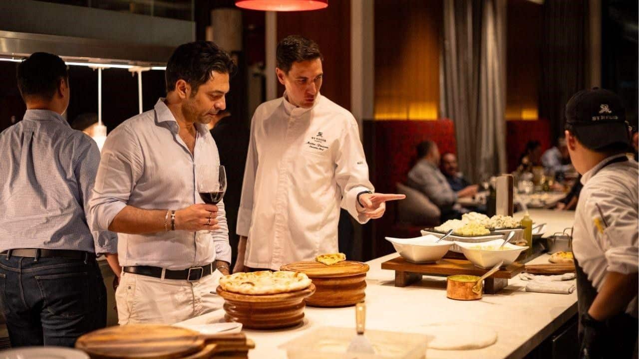 The St. Regis Bangkok's VIU restaurant emphasizes social dining over formalities.