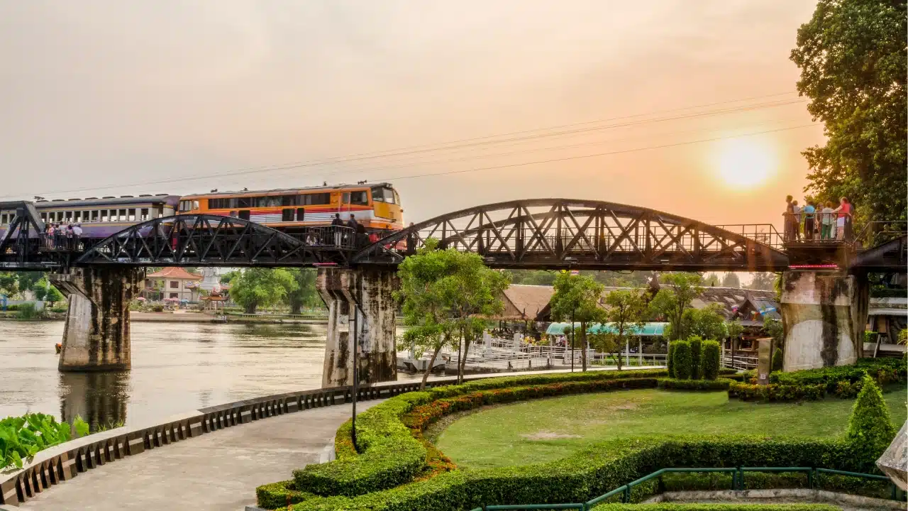 Kanchanaburi offers peaceful river views and historical landmarks, perfect for a quiet expat lifestyle.