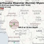 Myanmar rocked by 13 earthquakes in one week | Thaiger