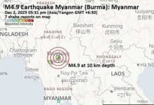 Myanmar rocked by 13 earthquakes in one week | Thaiger