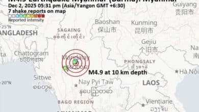 Myanmar rocked by 13 earthquakes in one week | Thaiger