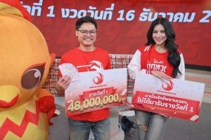 Two lucky Lottery Plus buyers claim 48 million baht first prize | Thaiger