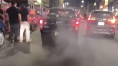 Modified pickup truck clouds Pattaya in black smoke | Thaiger