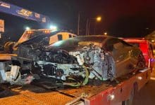 Lamborghini crashes into power pole in Nonthaburi | Thaiger