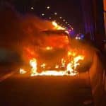 Couple&#8217;s newly bought car goes up in flames before reaching home | Thaiger