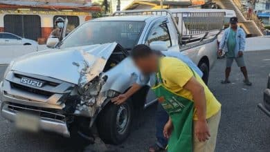 Pickup truck slams into songthaew in Chon Buri, 14 injured | Thaiger