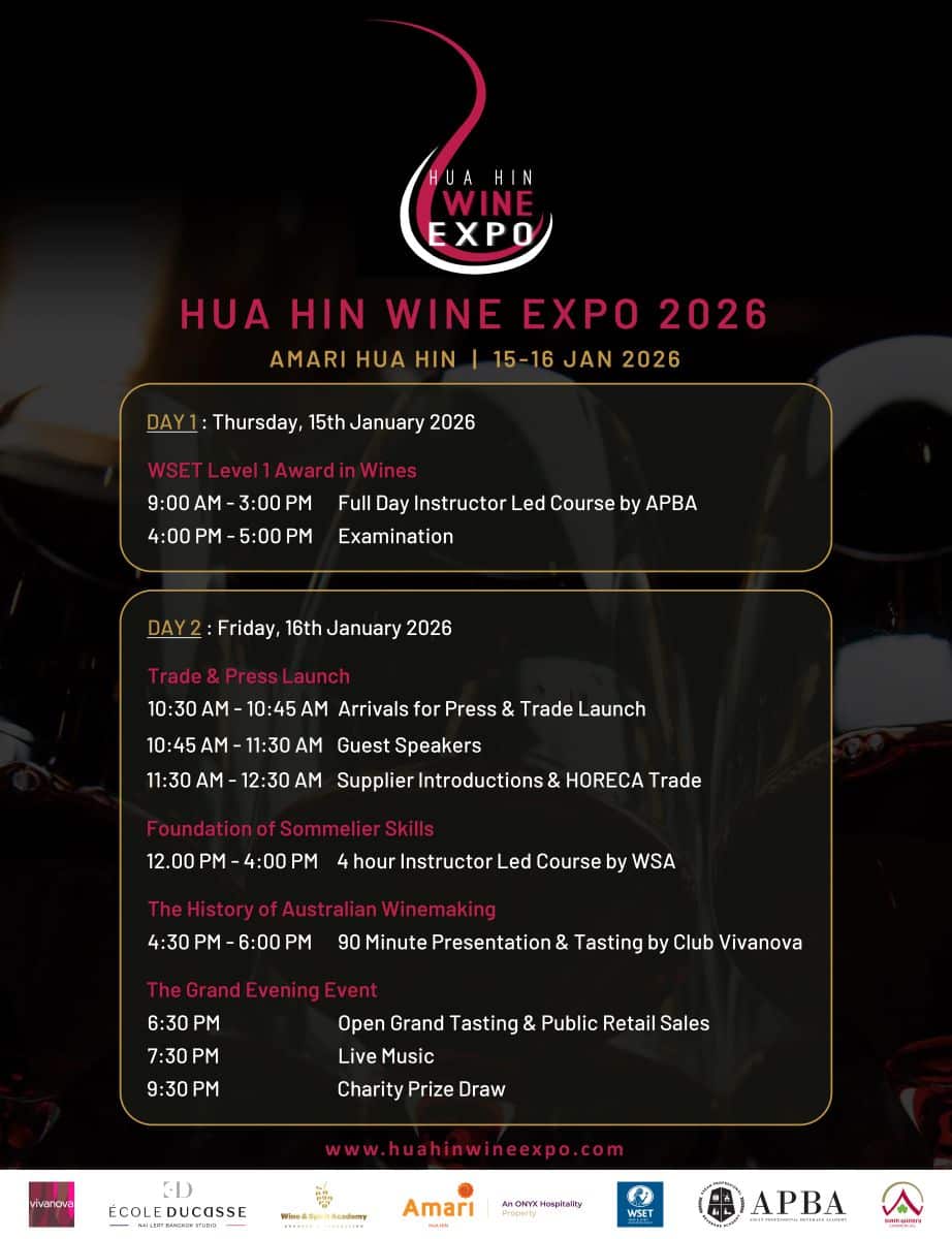 Attendees can enjoy gourmet food pairings at the Grand Evening Tasting 2026 event.