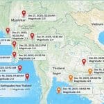 Series of Earthquakes Felt Near Thailand as Regional Seismic Activity Intensifies | Thaiger
