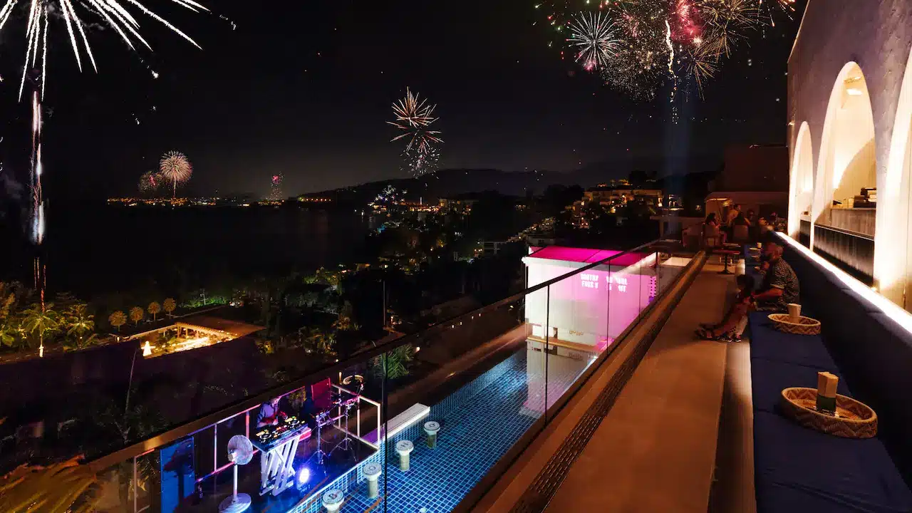 Watch the fireworks from Casa Boho for New Year's Eve in Phuket