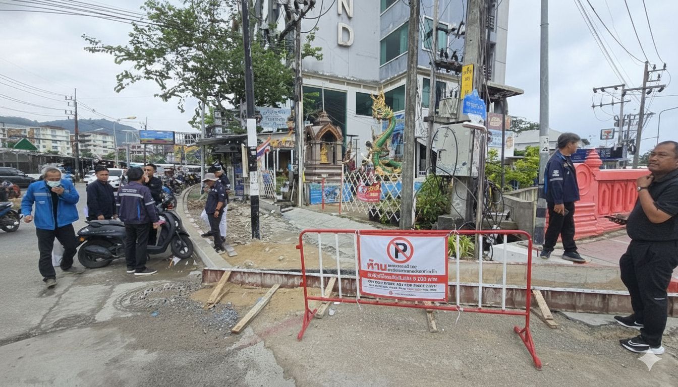 Patong sidewalk upgrades on track, says Mayor Lalita | News by Thaiger