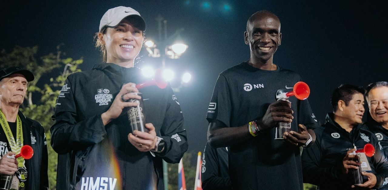 The Queen and Kenyan runner in Bangkok