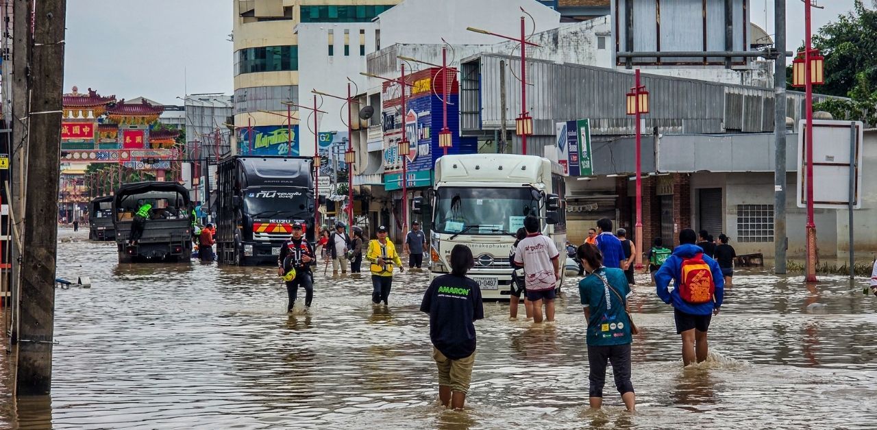 Flooding in Hat Yai Thailand