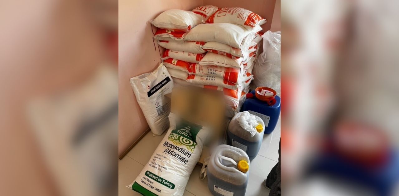 Unhygenic consumer products from illegal factory