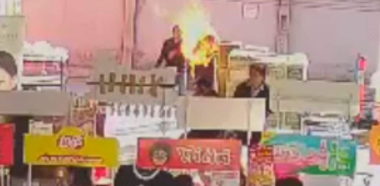 Thai man attempts suicide after setting girlfriend on fire at supermarket | Thaiger