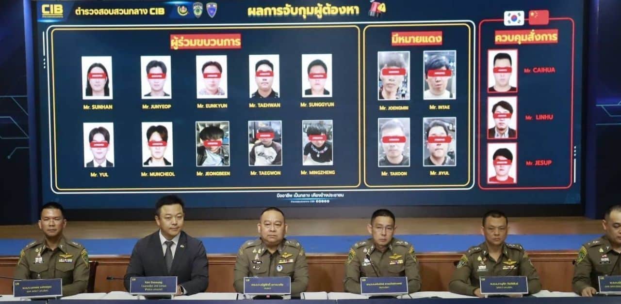 17 South Korean and Chinese scammers arrested in Bangkok and Pattaya | Thaiger