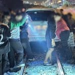 Drunk driver escapes tragedy after driving onto Pattaya railway track | Thaiger