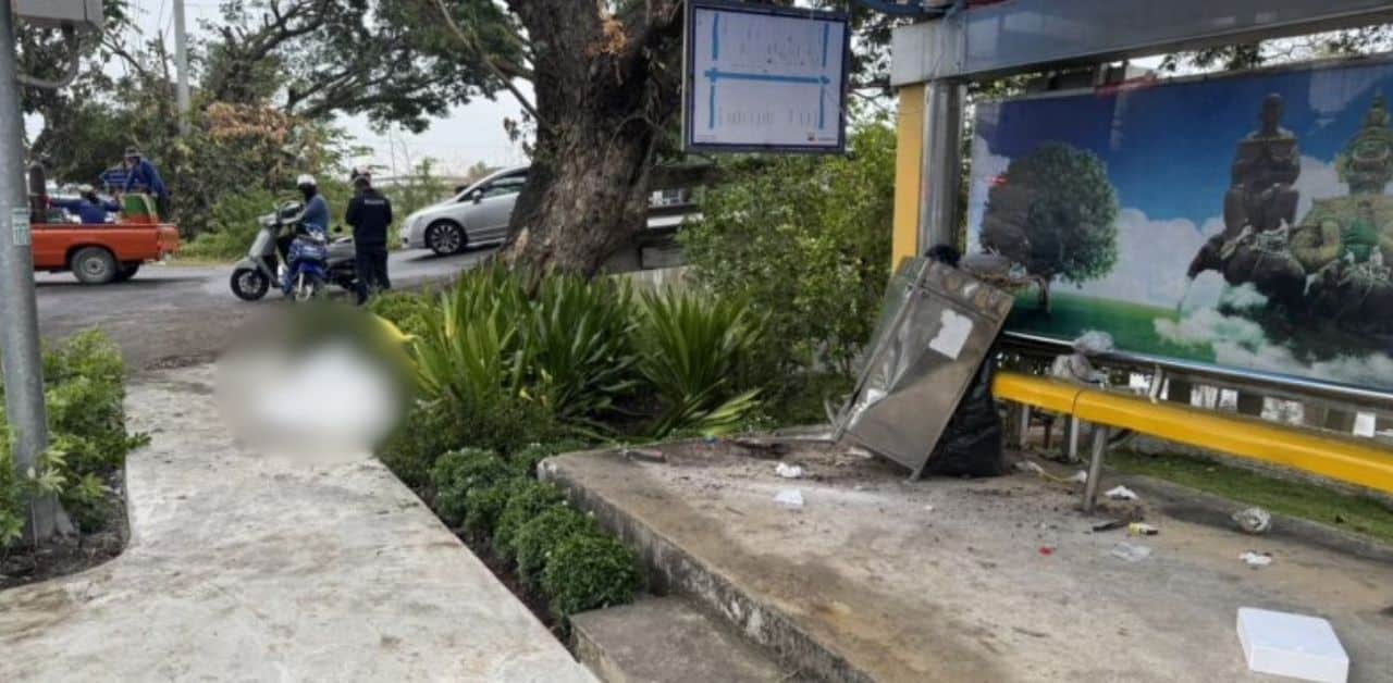 Thai woman killed at bus stop