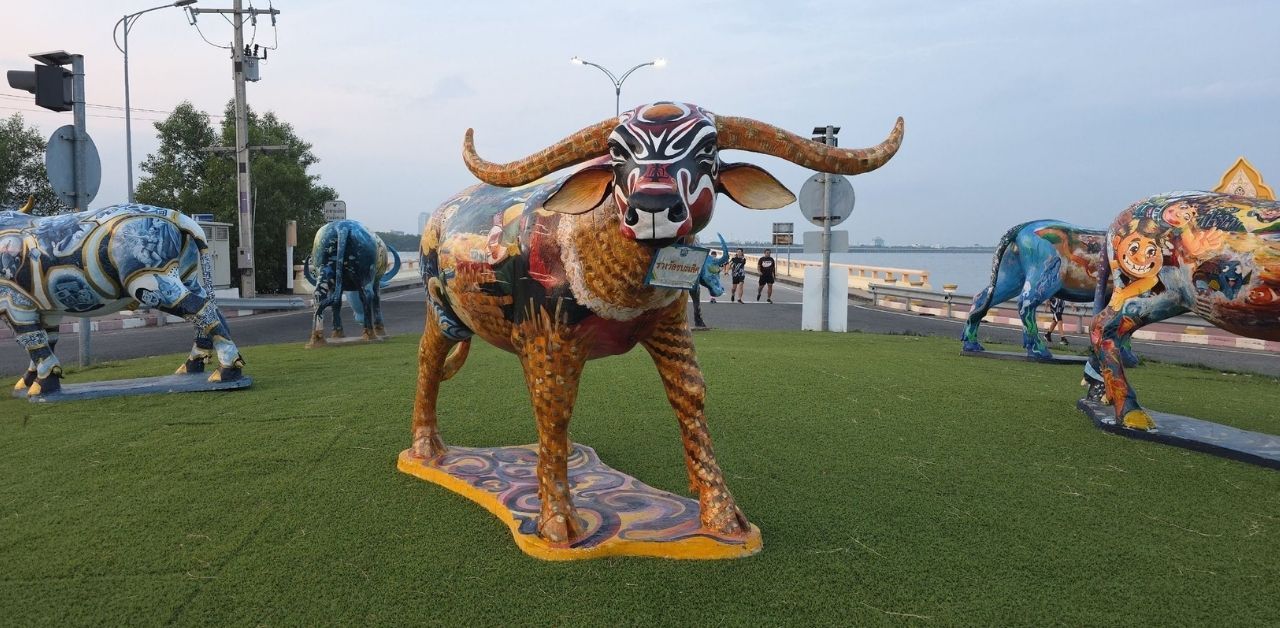 Buffalo statues Chon Buri