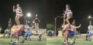 Chon Buri teens turn themselves in after viral buffalo statue dance | Thaiger