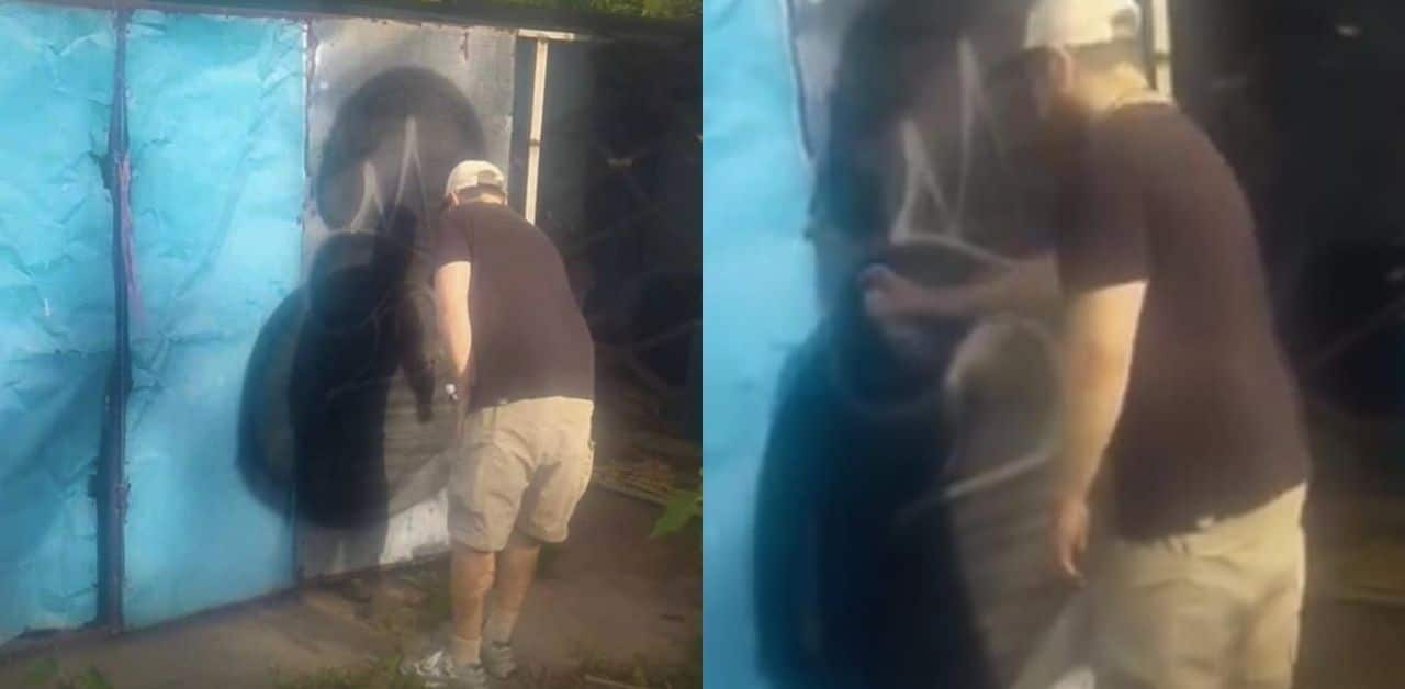 Foreigner criticised for painting walls in Phuket