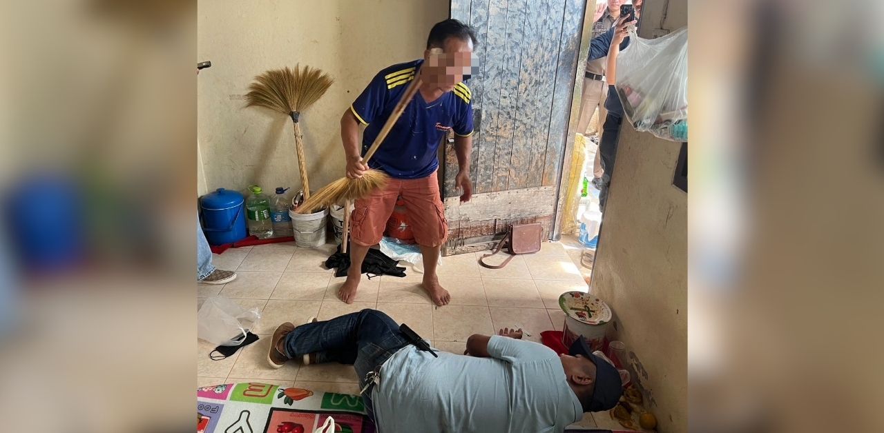 Thai man attacks wife with broomstick in Phuket