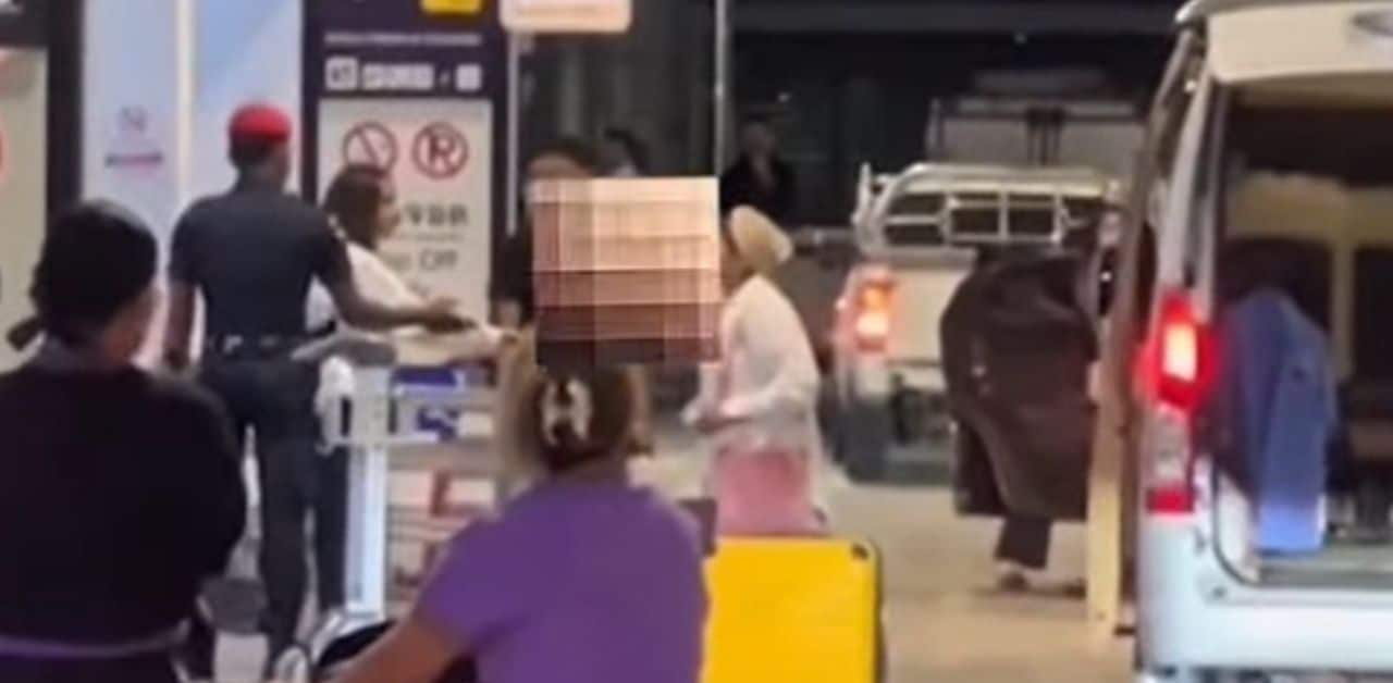 Thai van driver attacks foreign woman at Phuket airport