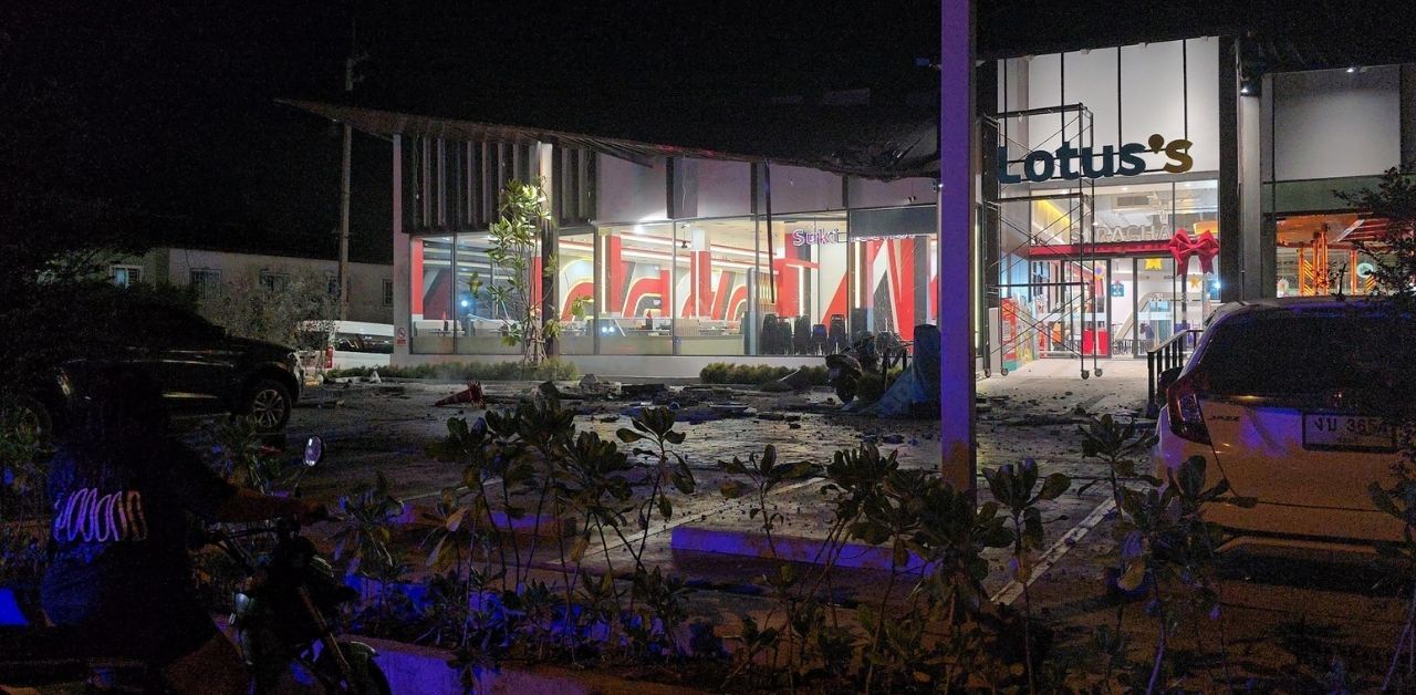 Explosion supermarket Chon Buri