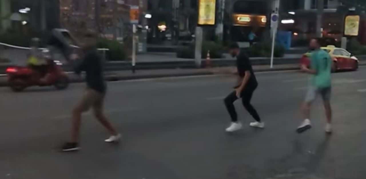 Foreigners and Thais engage in altercation on Phuket road