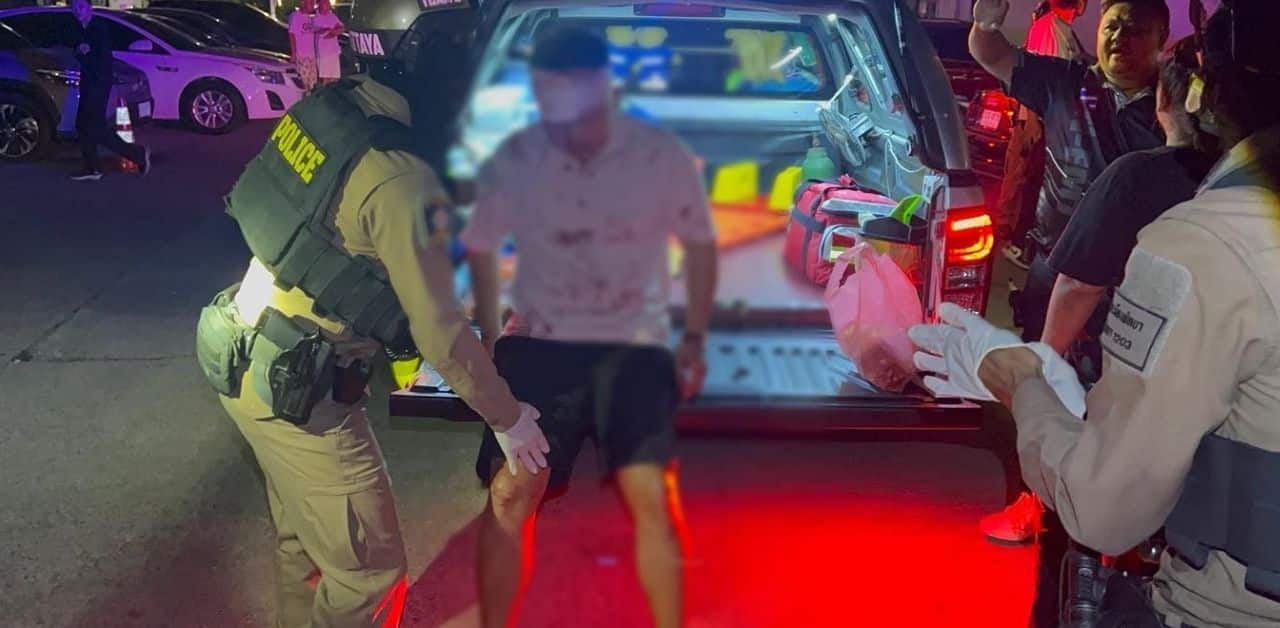 Chinese arrested in knife attack