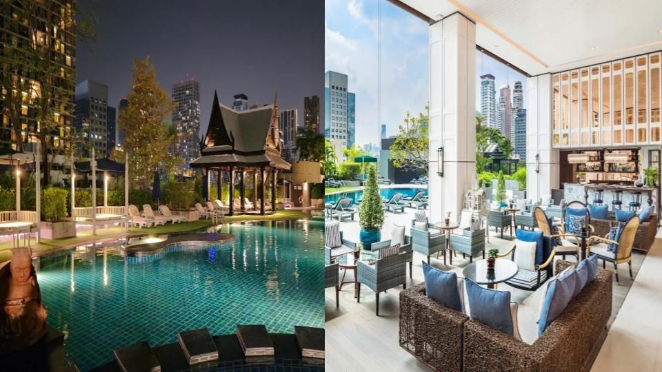 The Athenee Hotel provides an elegant dining atmosphere for Christmas in Bangkok.