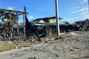 Cambodian BM-21 rocket injures two, destroys homes in Srisaket | Thaiger