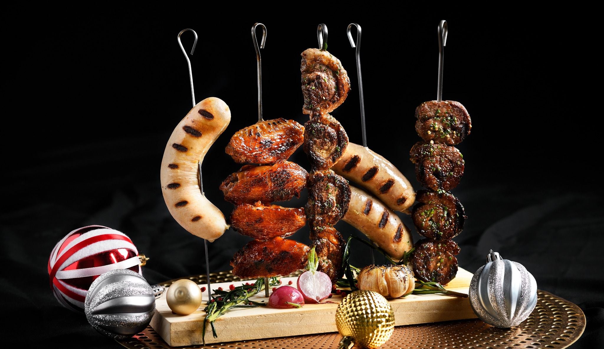 Moxy Bangkok Ratchaprasong festive season menu, skewers