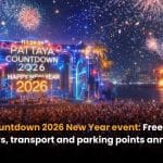 Pattaya Countdown 2026 New Year event: Free concerts over 3 Days, transport and parking points announced | Thaiger